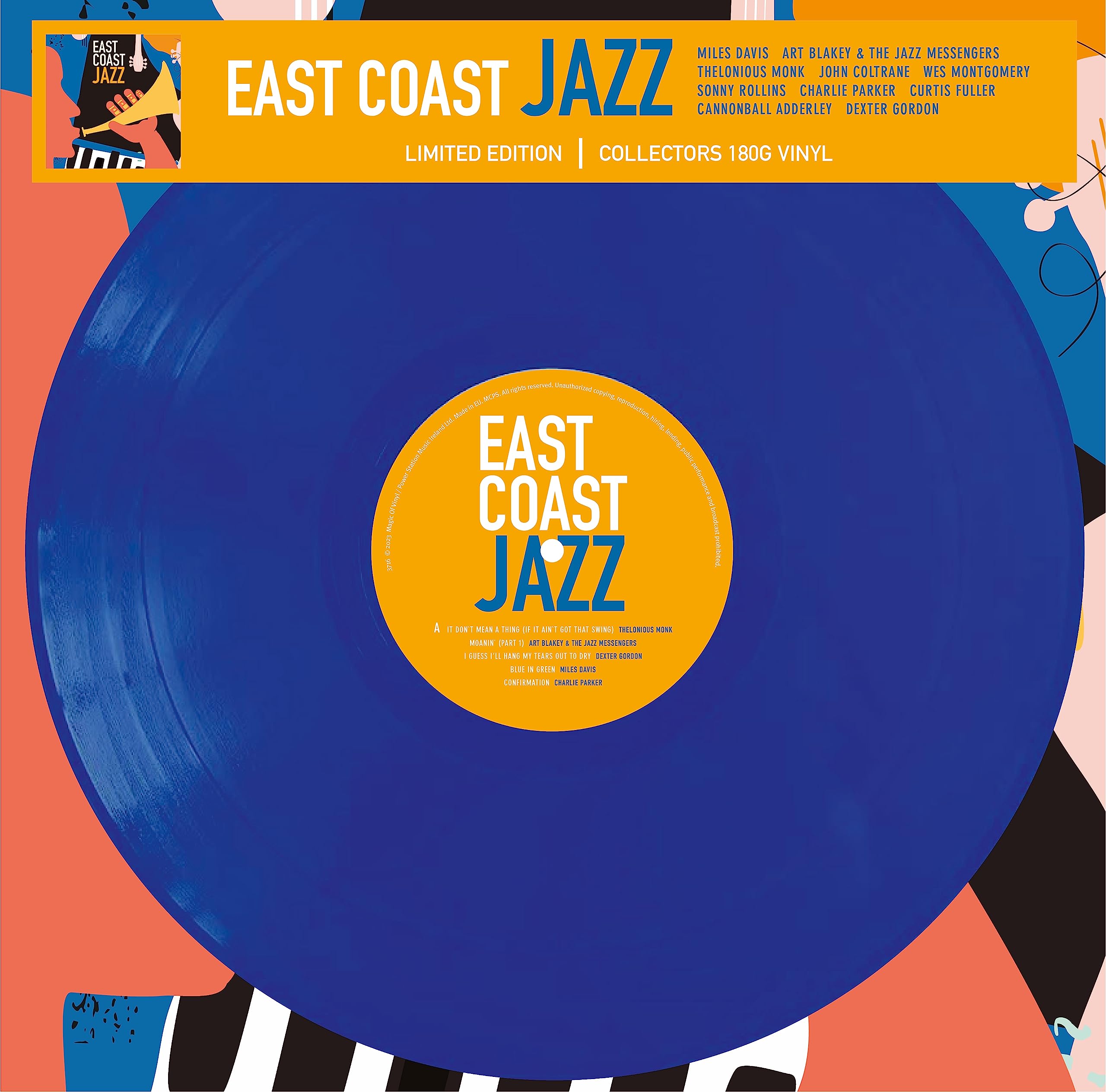 洋楽 EAST AND WEST OF JAZZ LP Amazon.de:East Coast Jazz - Limitiert - 180gr. blue [Limited